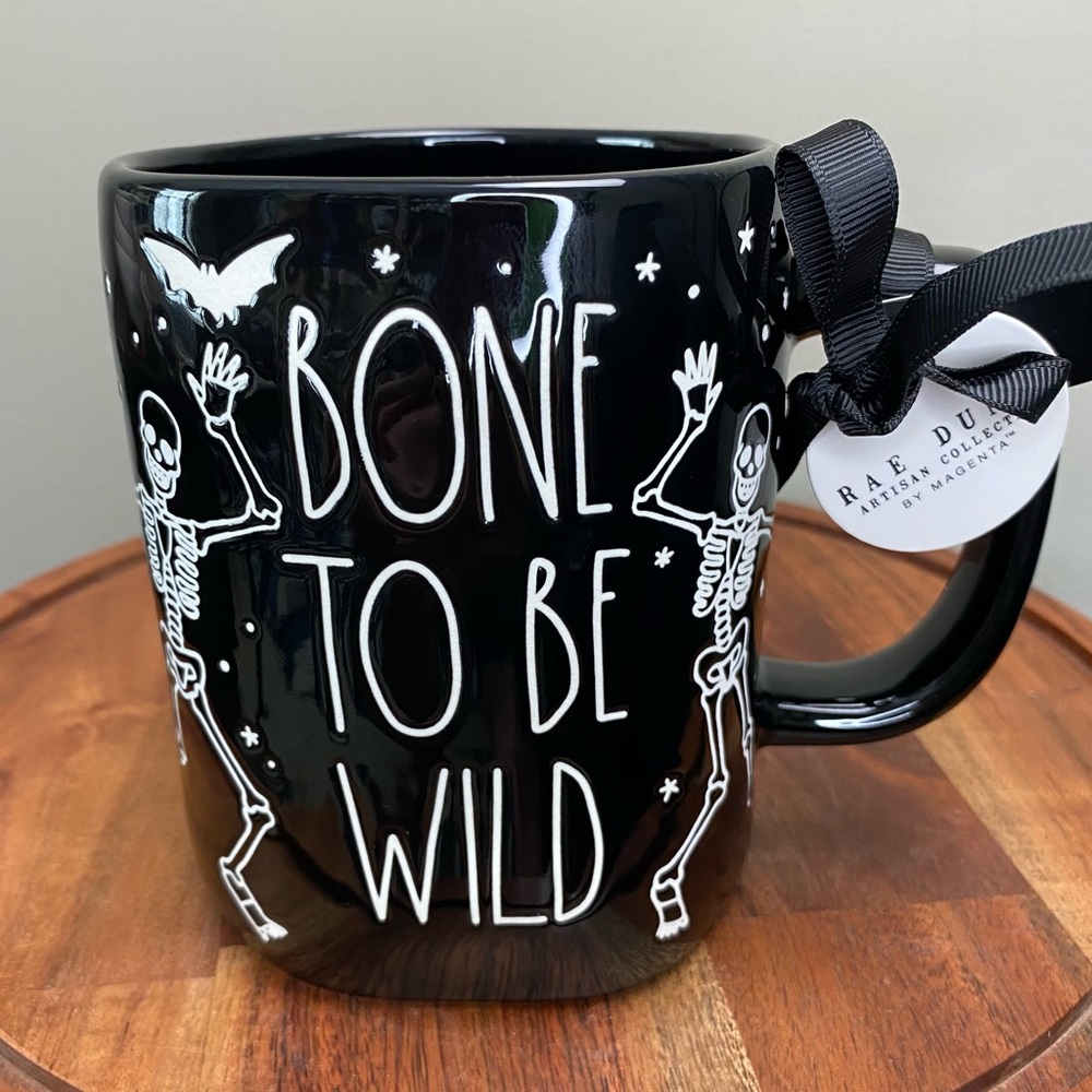 RAE DUNN Bone To Be Wild mug